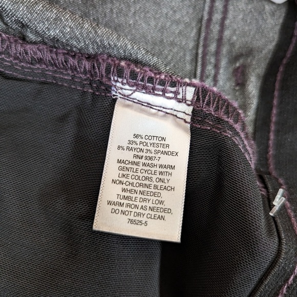 Liz Claiborne Sara slim leg mid rise soft stretch tummy control size 14 NWT - Picture 11 of 11